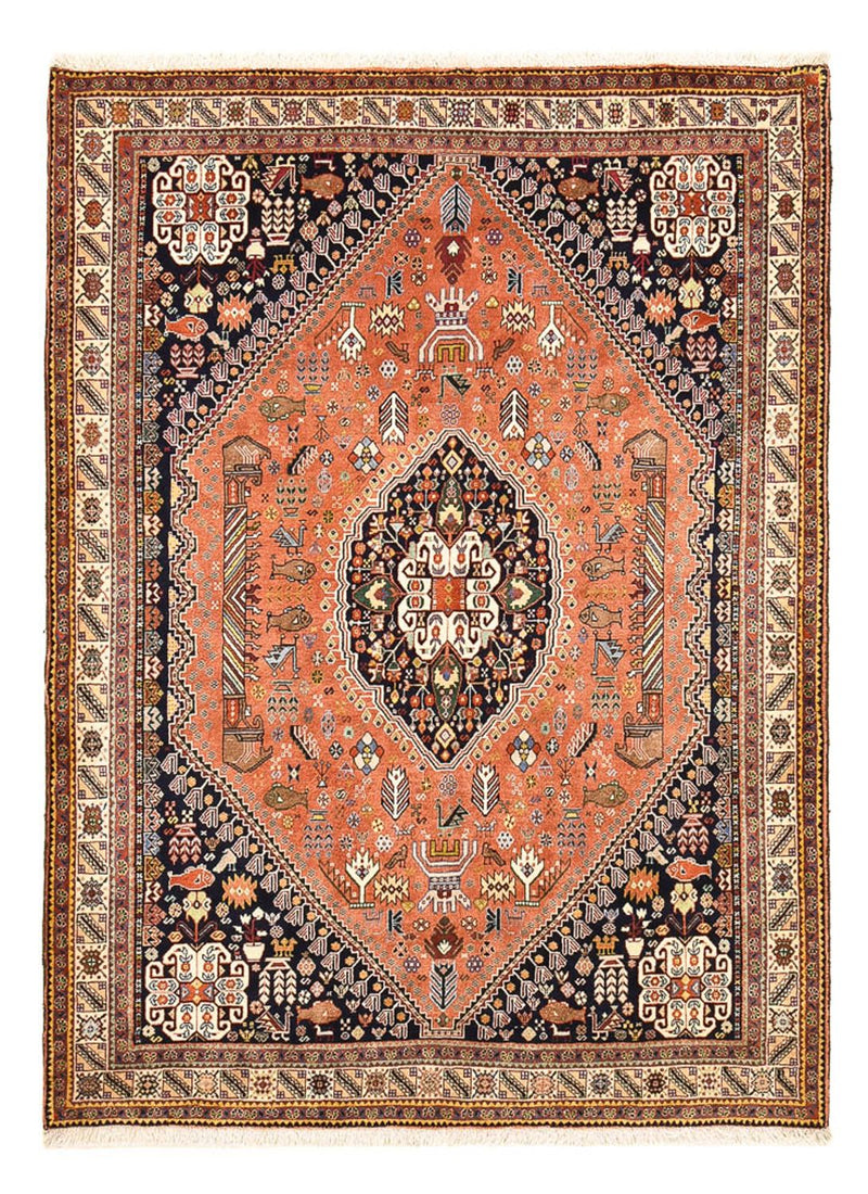 Gabbeh-tæppe - Kashkuli Persisk - 202 x 152 cm - lysrød