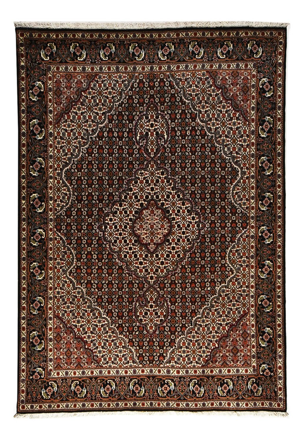 Persisk tæppe - Tabriz - Royal - 200 x 152 cm - mørkebrun