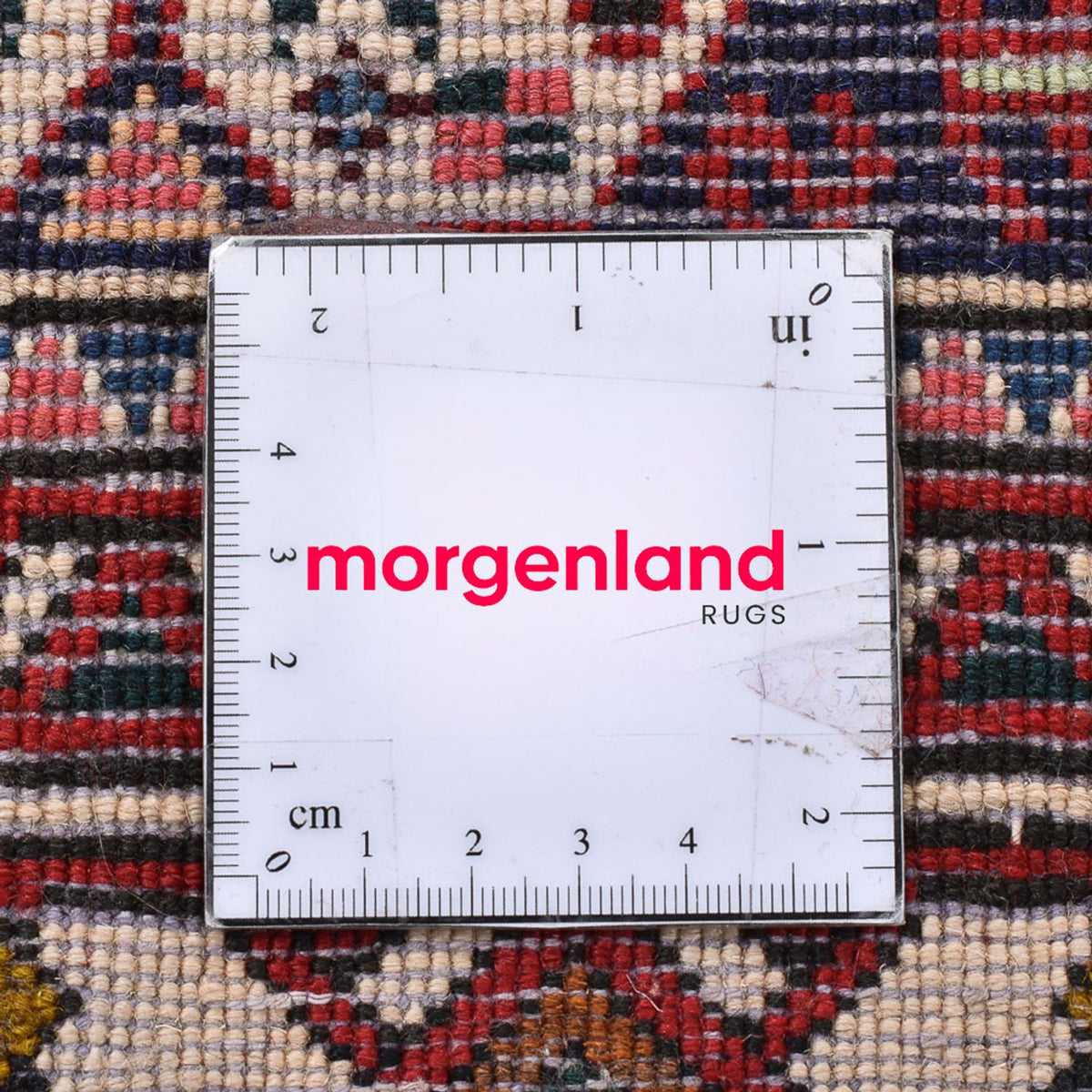 Persisk tæppe - Nomadisk firkantet  - 197 x 193 cm - rød