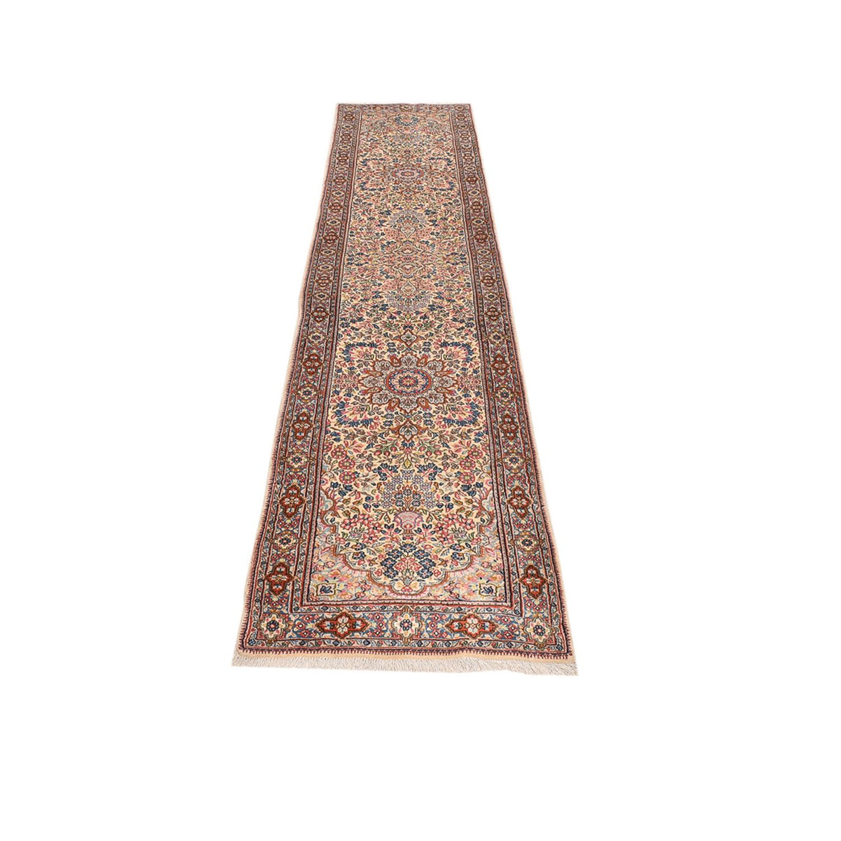Løber Persisk tæppe - Royal - 385 x 75 cm - mørk beige