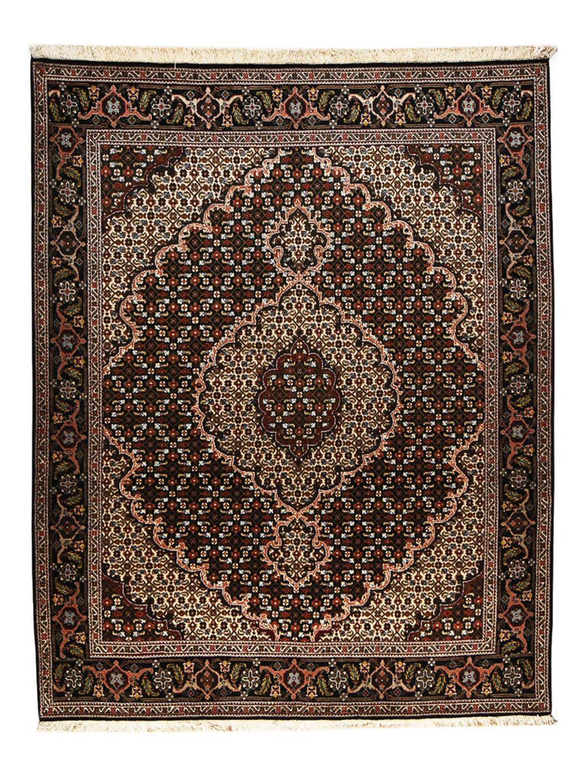 Persisk tæppe - Tabriz - Royal - 200 x 151 cm - mørkebrun