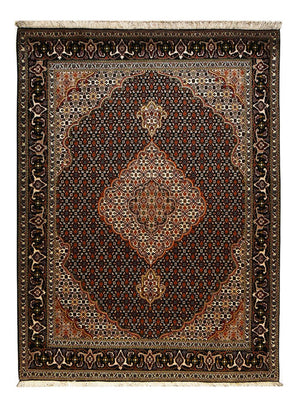 Persisk tæppe - Tabriz - Royal - 210 x 154 cm - mørkebrun