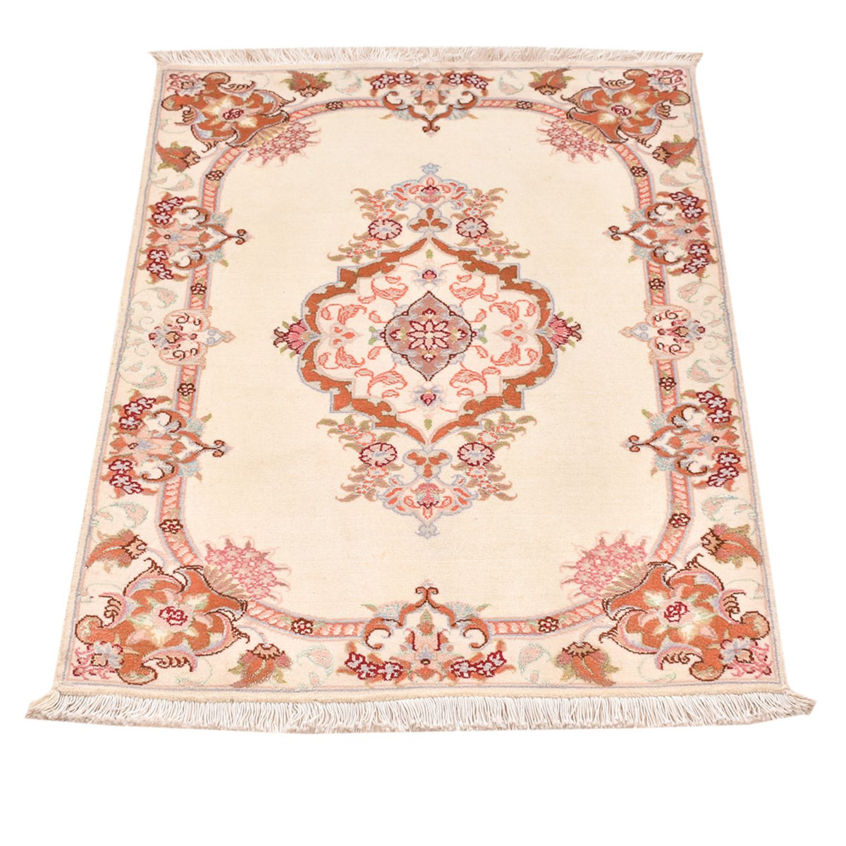 Persisk tæppe - Tabriz - Royal - 90 x 60 cm - creme