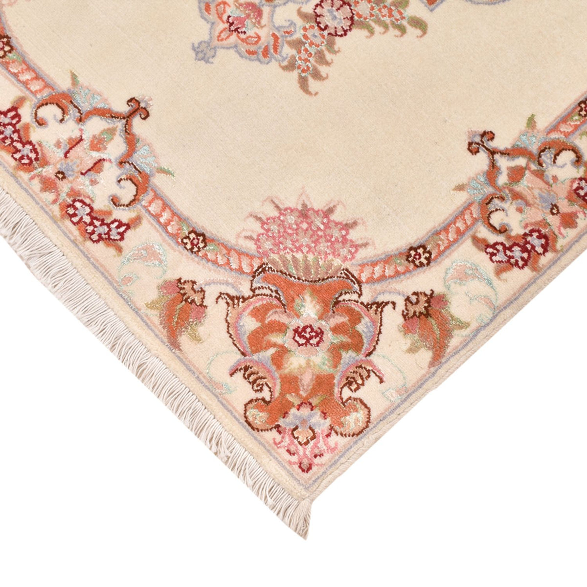 Persisk tæppe - Tabriz - Royal - 90 x 60 cm - creme