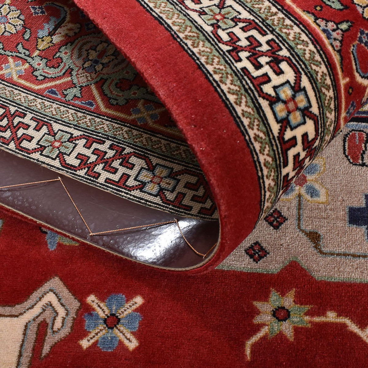 Persisk tæppe - Ghom - Royal - 204 x 132 cm - rød