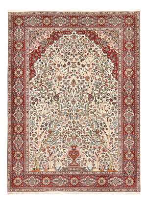 Persisk tæppe - Tabriz - Royal - 250 x 178 cm - creme