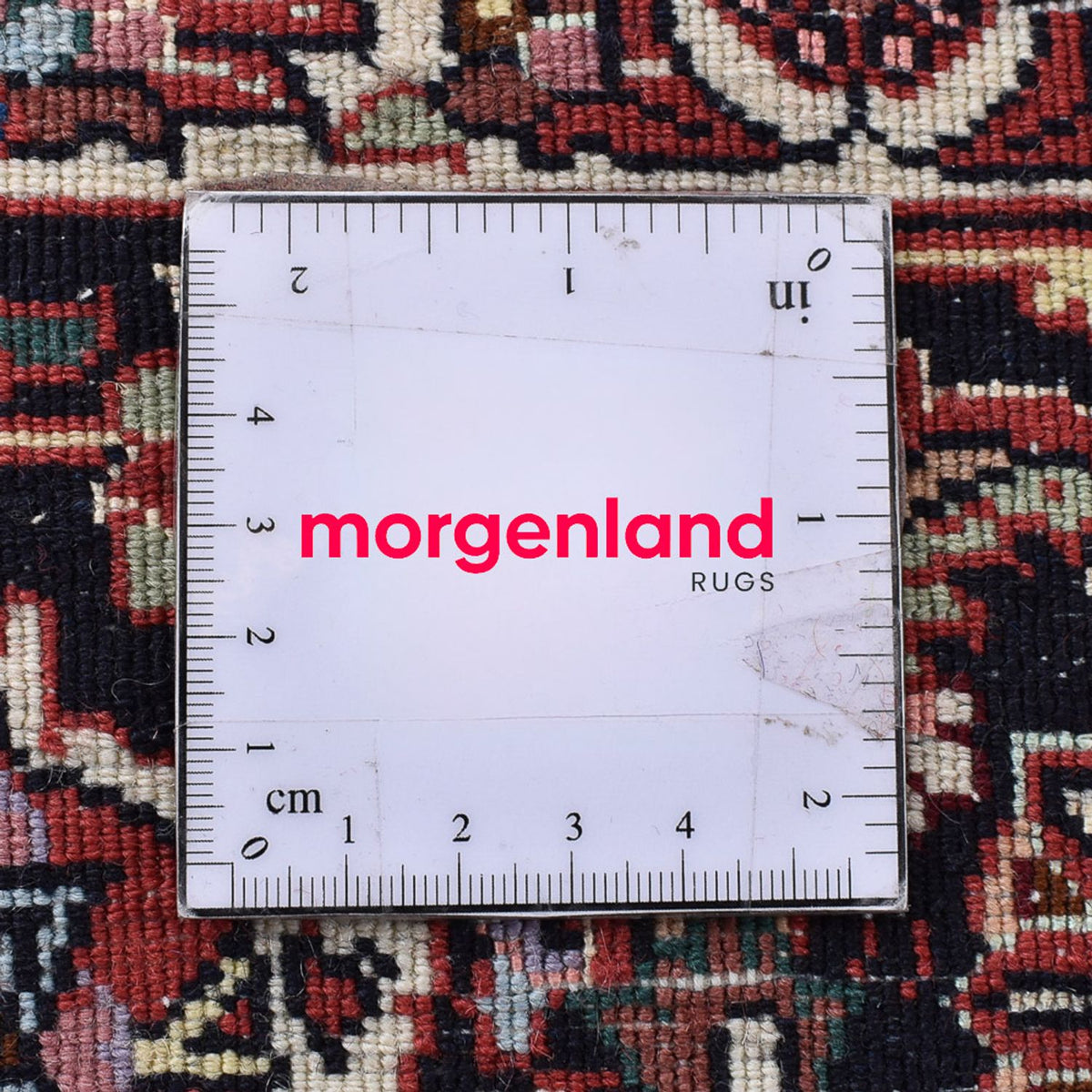 Persisk tæppe - Bijar - 300 x 202 cm - lysrød