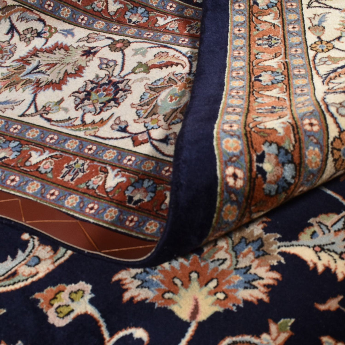 Persisk tæppe - Classic - Royal - 385 x 300 cm - mørkeblå