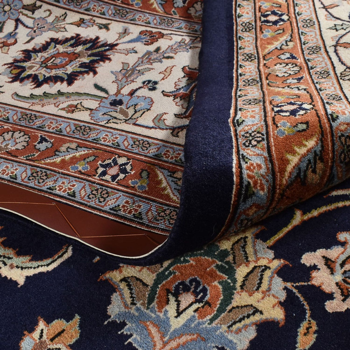 Persisk tæppe - Classic - Royal - 397 x 298 cm - mørkeblå