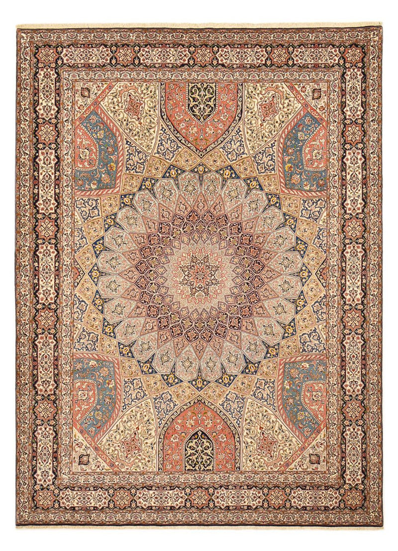 Persisk tæppe - Tabriz - Royal - 400 x 297 cm - lys beige