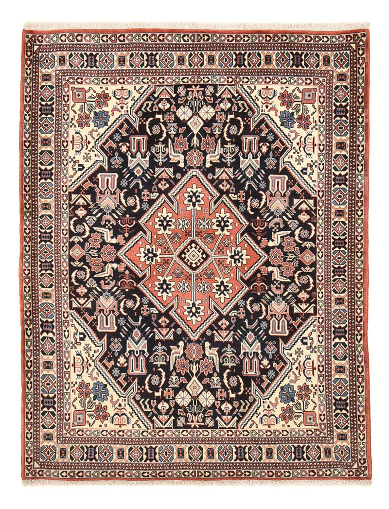 Gabbeh-tæppe - Kashkuli Persisk - 192 x 150 cm - mørkeblå
