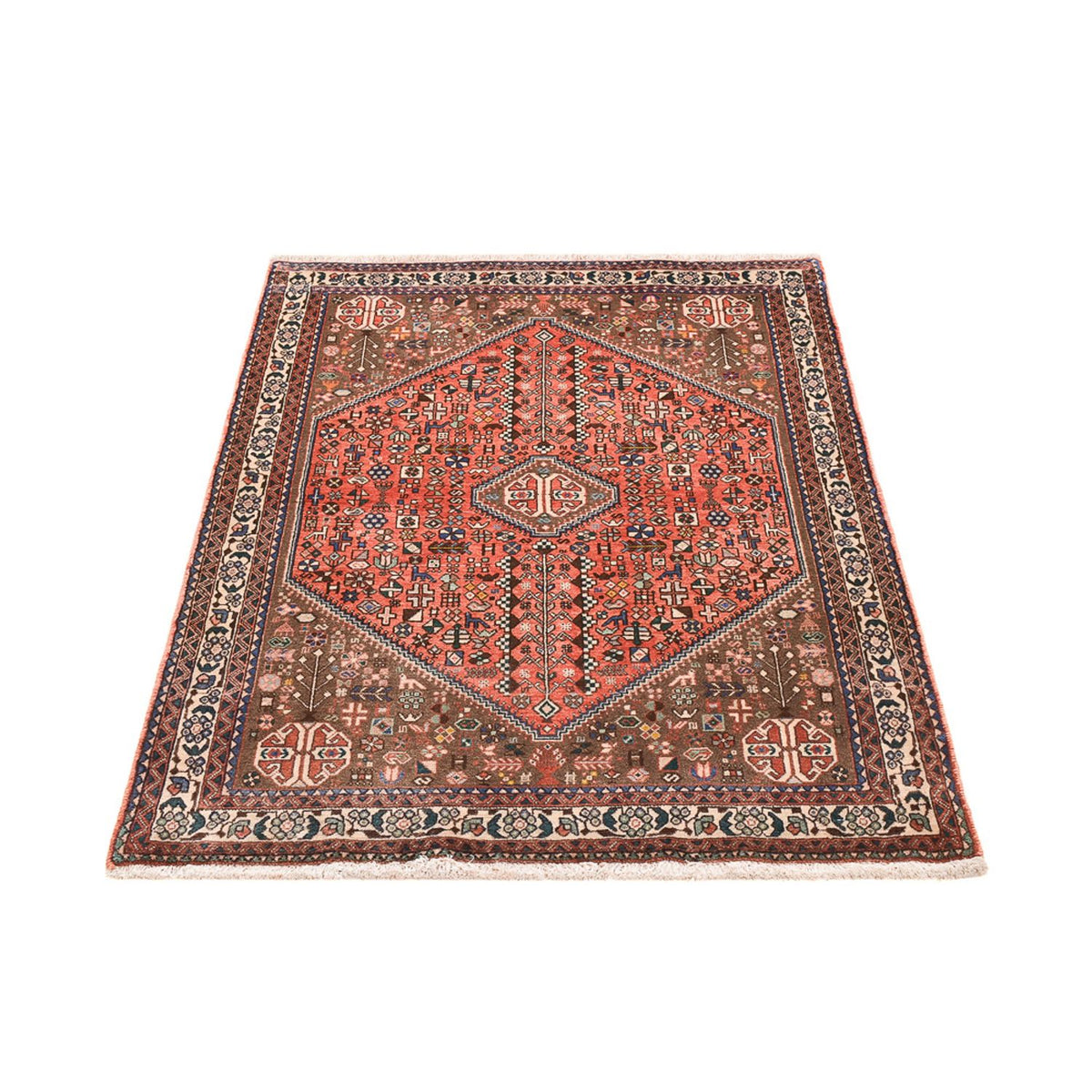 Persisk tæppe - Nomadisk - 150 x 102 cm - lysrød