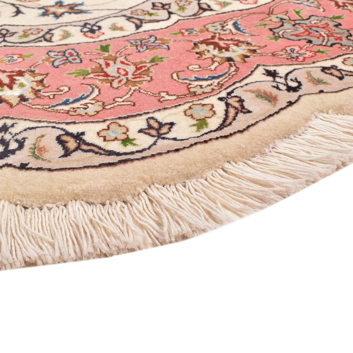 Persisk tæppe - Tabriz - Royal rundt  - 200 x 200 cm - creme