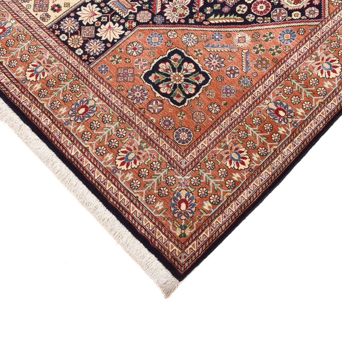 Gabbeh-tæppe - Kashkuli Persisk - 205 x 144 cm - mørkeblå
