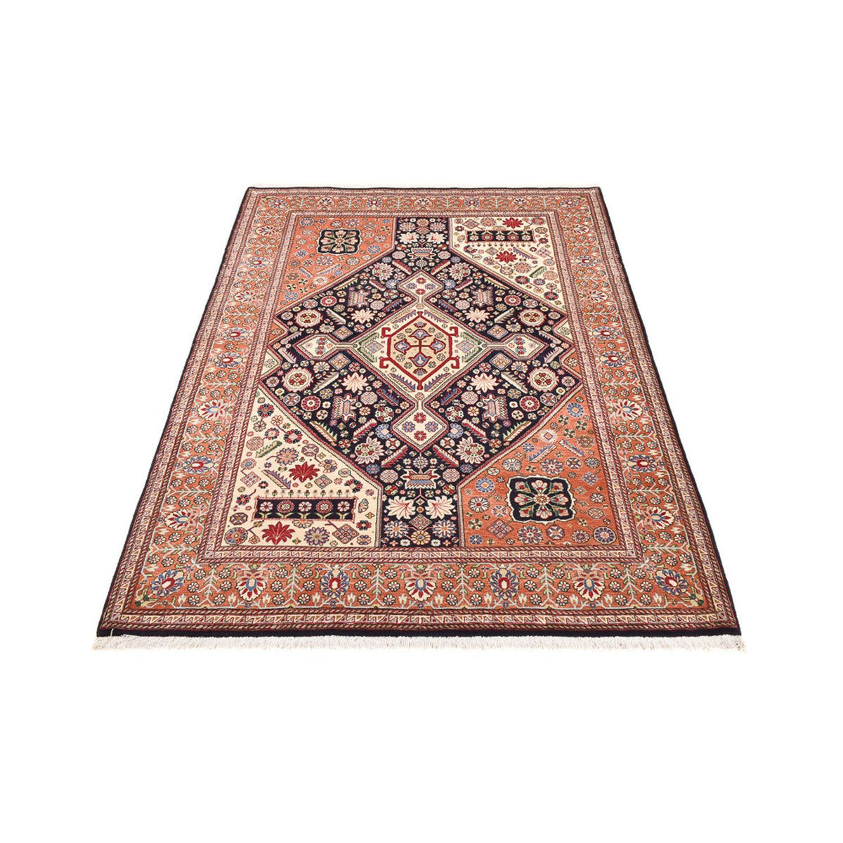 Gabbeh-tæppe - Kashkuli Persisk - 205 x 144 cm - mørkeblå