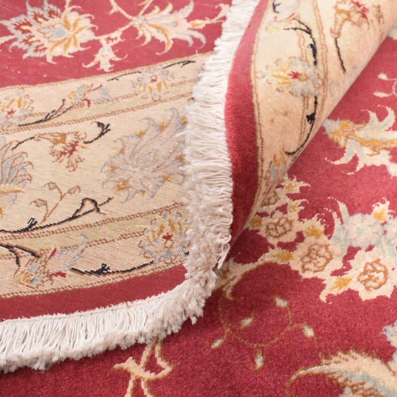 Persisk tæppe - Tabriz - Royal rundt  - 200 x 200 cm - rød