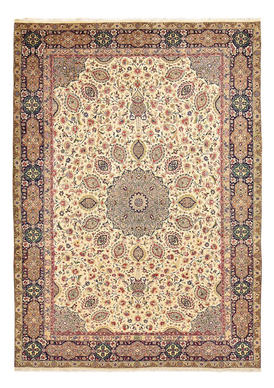 Persisk tæppe - Tabriz - Royal - 336 x 235 cm - beige