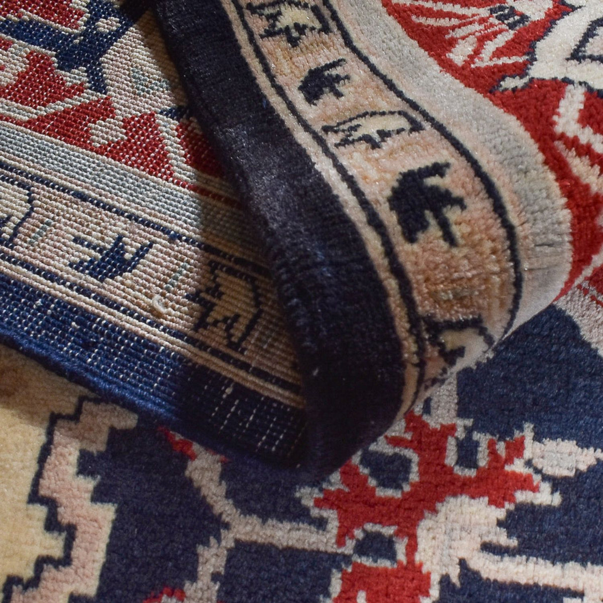 Persisk tæppe - Nomadisk - 365 x 270 cm - mørkeblå