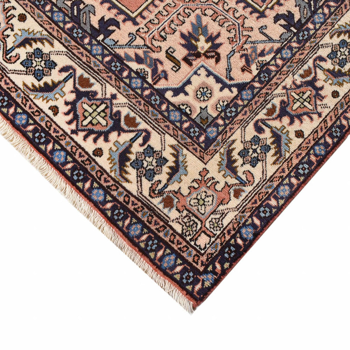 Persisk tæppe - Nomadisk - 209 x 143 cm - lysrød