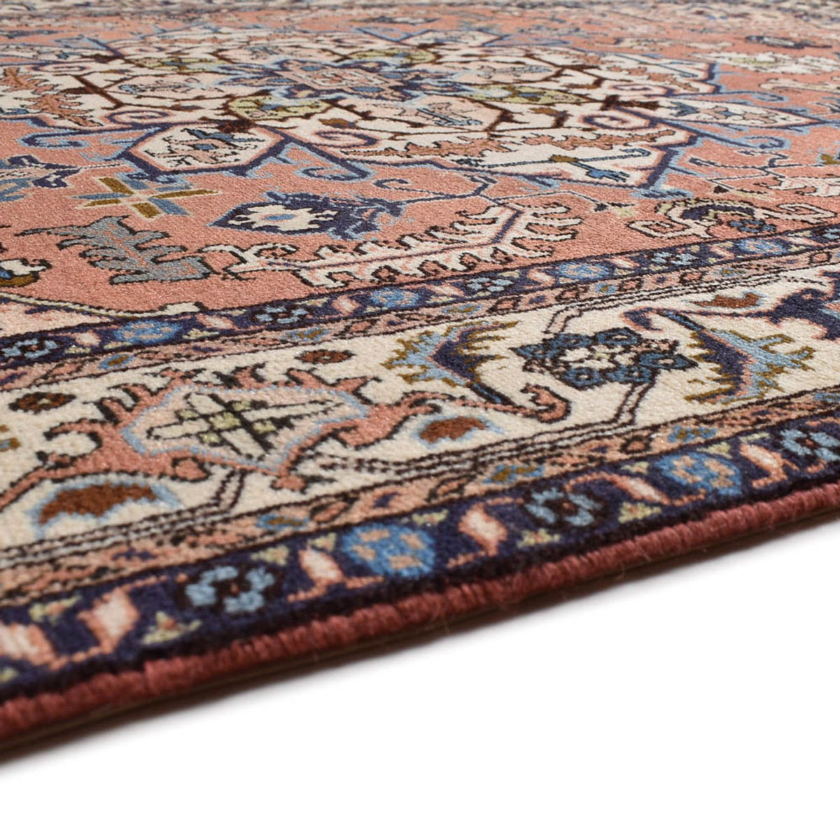 Persisk tæppe - Nomadisk - 209 x 143 cm - lysrød