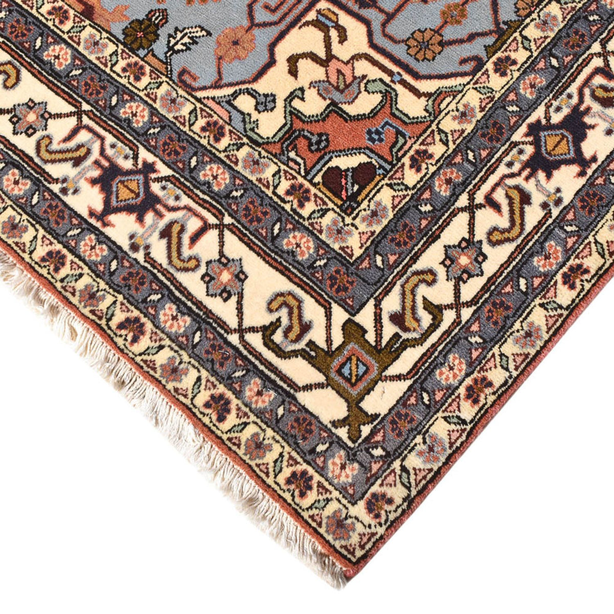 Persisk tæppe - Nomadisk - 206 x 138 cm - lysrød