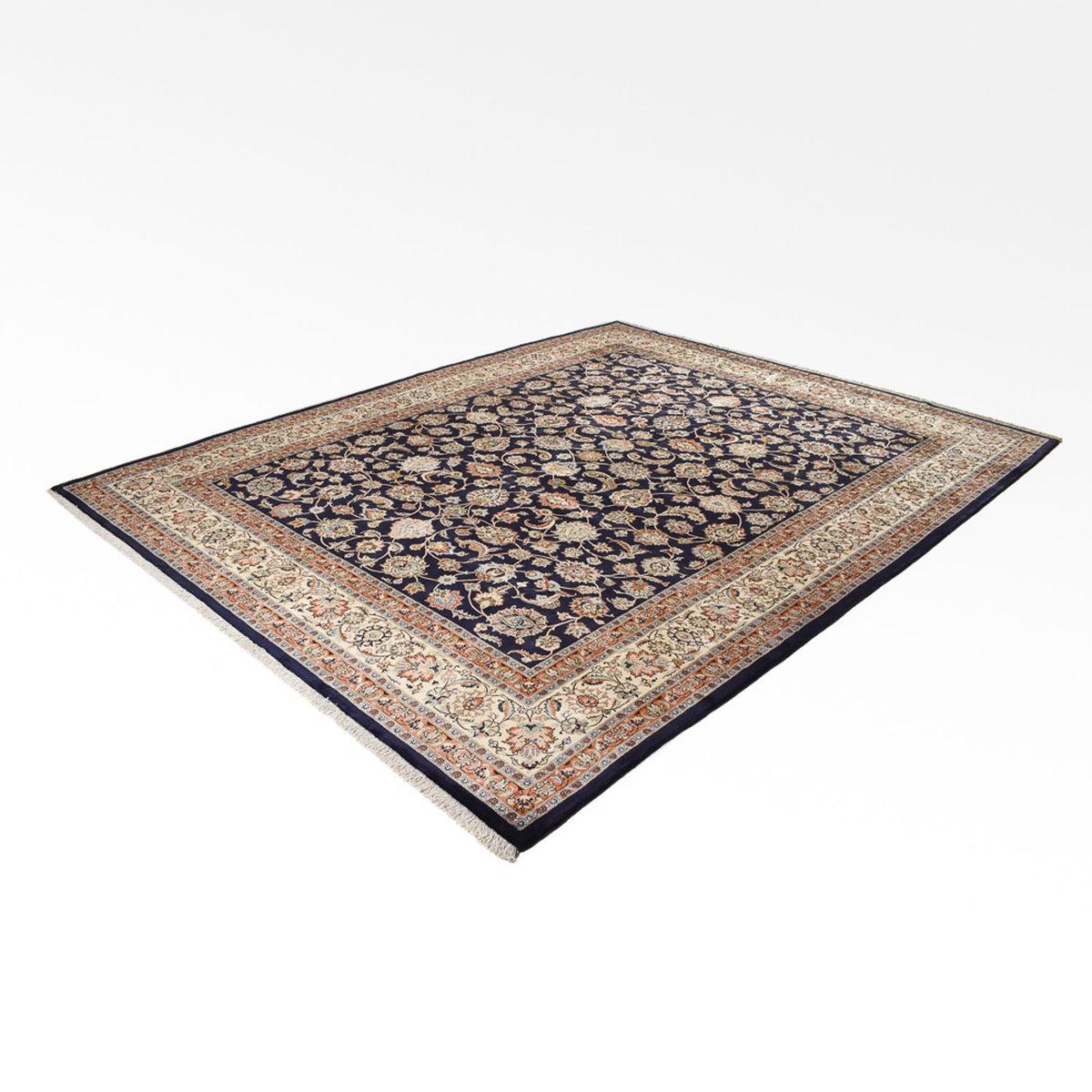 Persisk tæppe - Classic - Royal - 377 x 298 cm - mørkeblå