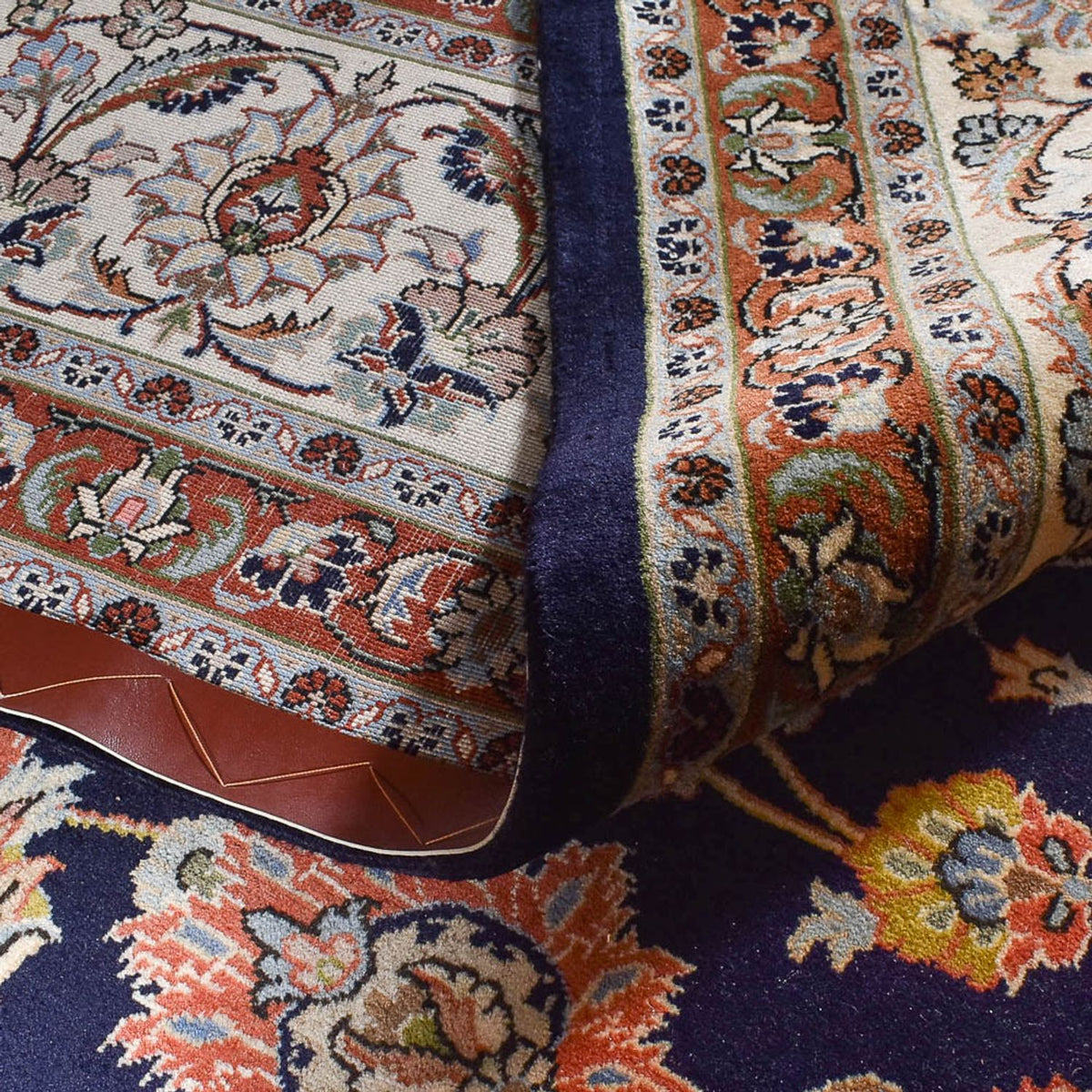 Persisk tæppe - Classic - Royal - 390 x 300 cm - mørkeblå