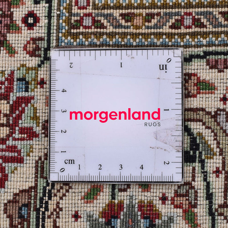 Persisk tæppe - Tabriz - Royal - 351 x 250 cm - bordeaux rød