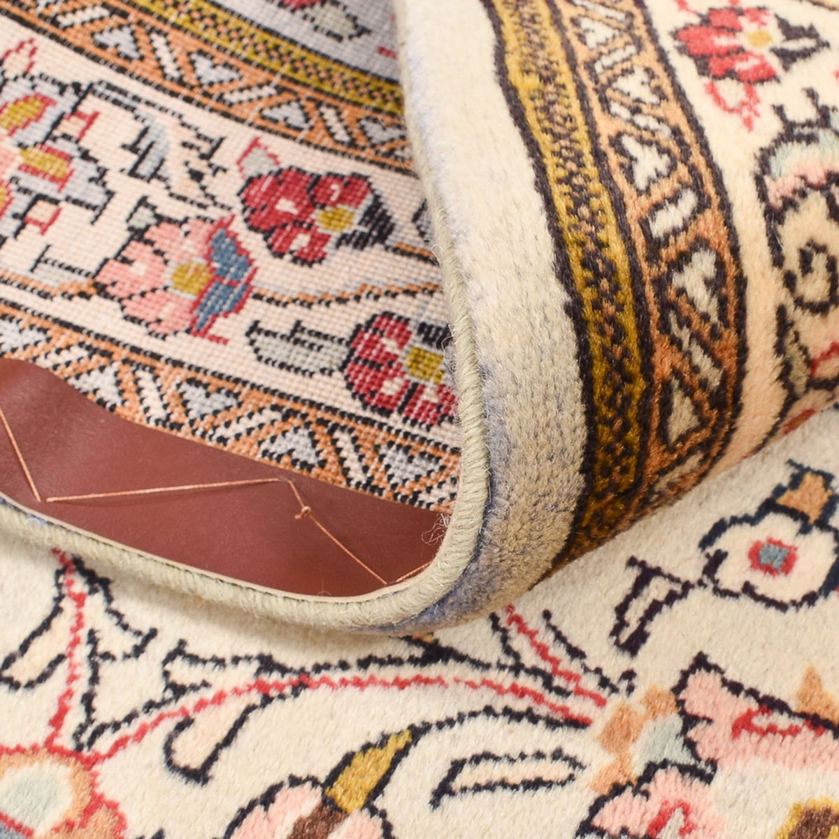 Persisk tæppe - Ghom - 156 x 106 cm - creme