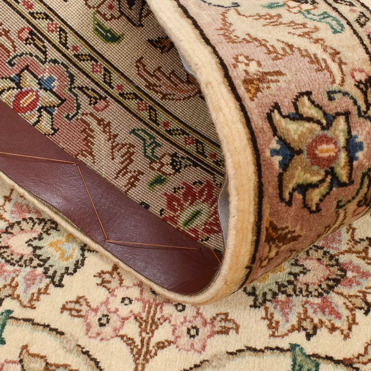 Løber Persisk tæppe - Tabriz - Royal - 293 x 68 cm - karamel