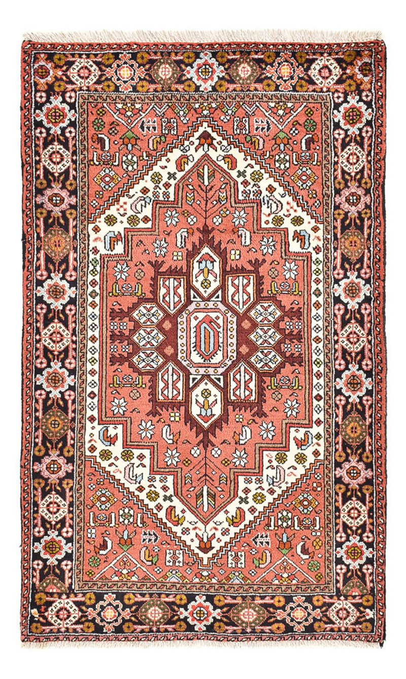 Persisk tæppe - Nomadisk - 123 x 73 cm - lysrød