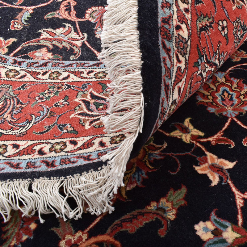 Persisk tæppe - Bijar rundt  - 200 x 200 cm - mørkerød