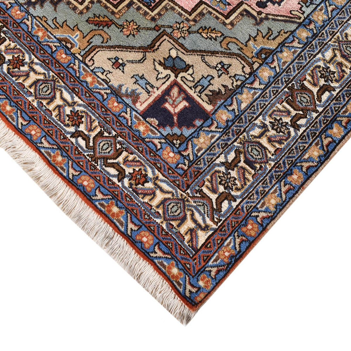 Persisk tæppe - Nomadisk - 196 x 133 cm - lysrød