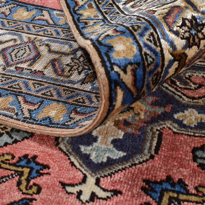 Persisk tæppe - Nomadisk - 196 x 133 cm - lysrød