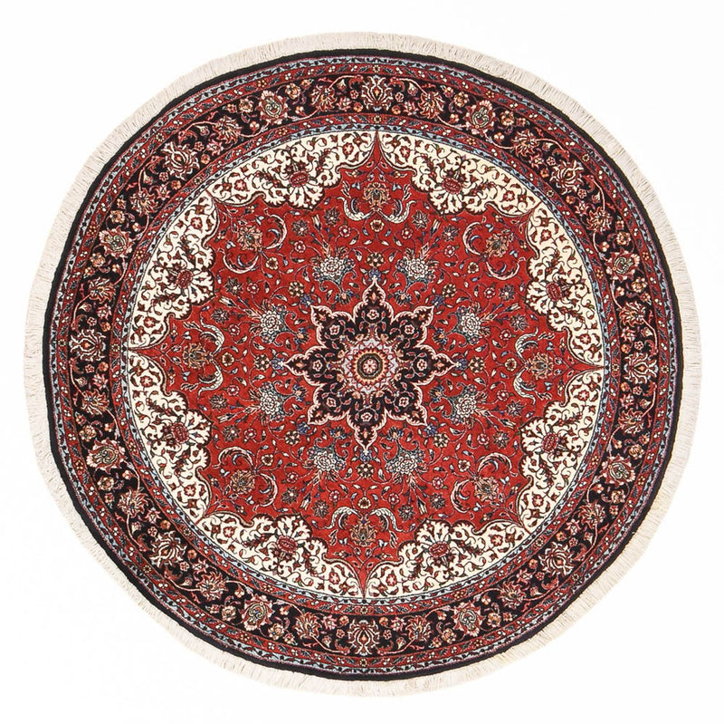 Persisk tæppe - Bijar rundt  - 150 x 150 cm - rød