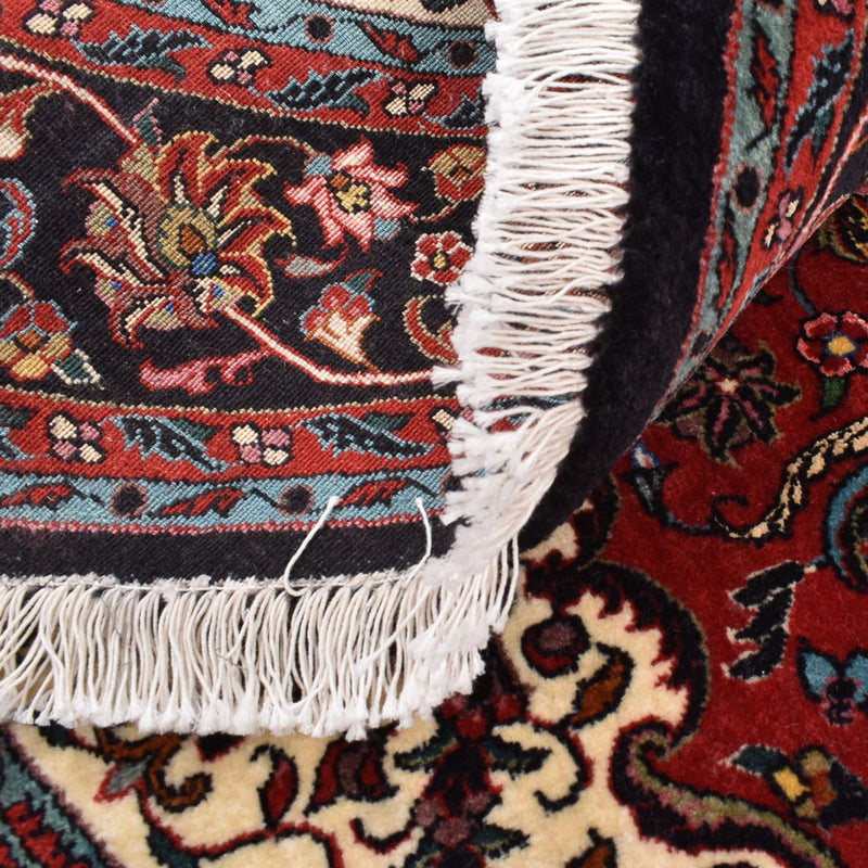 Persisk tæppe - Bijar rundt  - 150 x 150 cm - rød