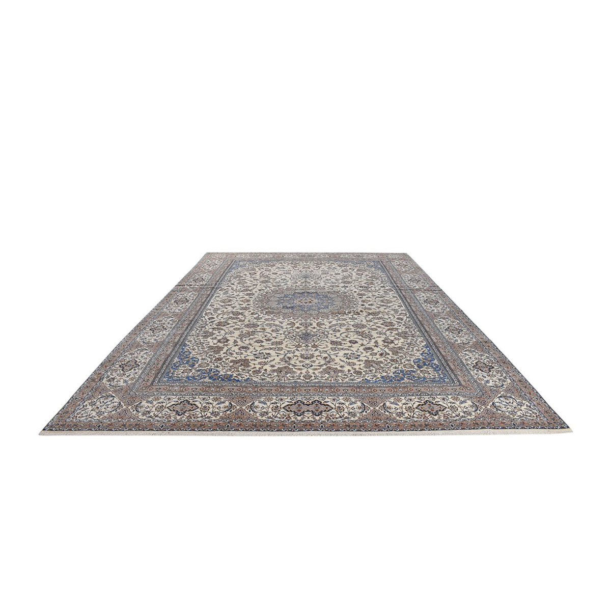 Persisk tæppe - Nain - Premium - 455 x 315 cm - creme