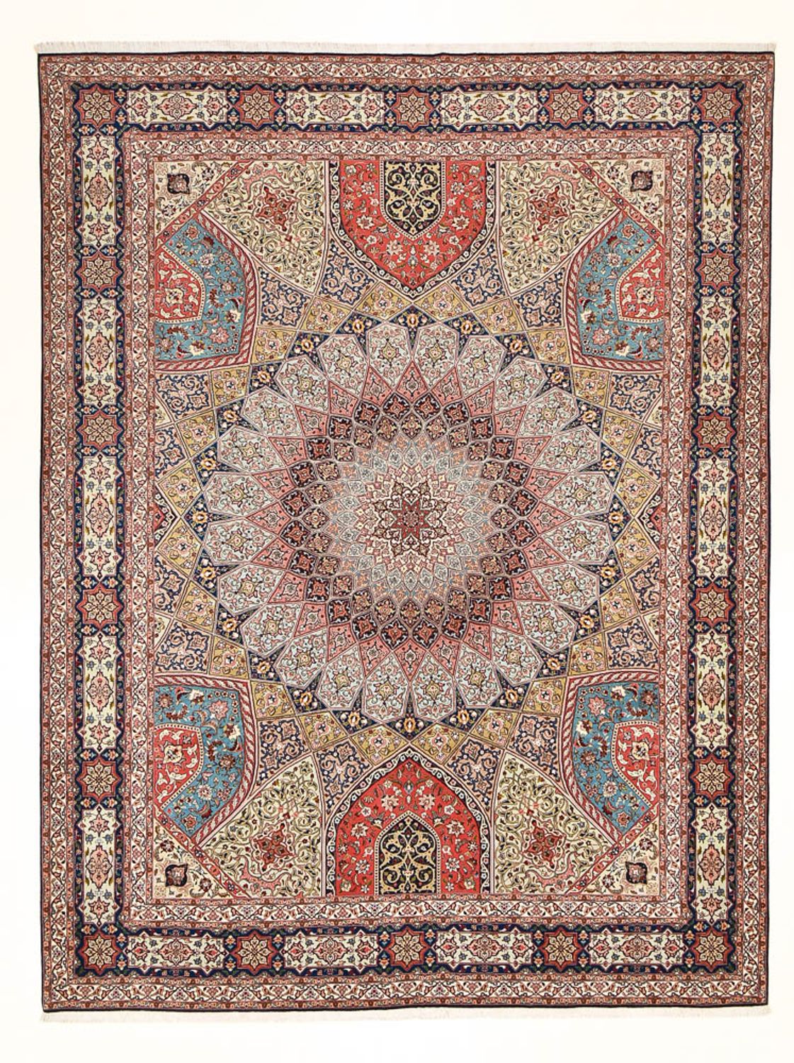 Persisk tæppe - Tabriz - Royal - 397 x 300 cm - flerfarvet