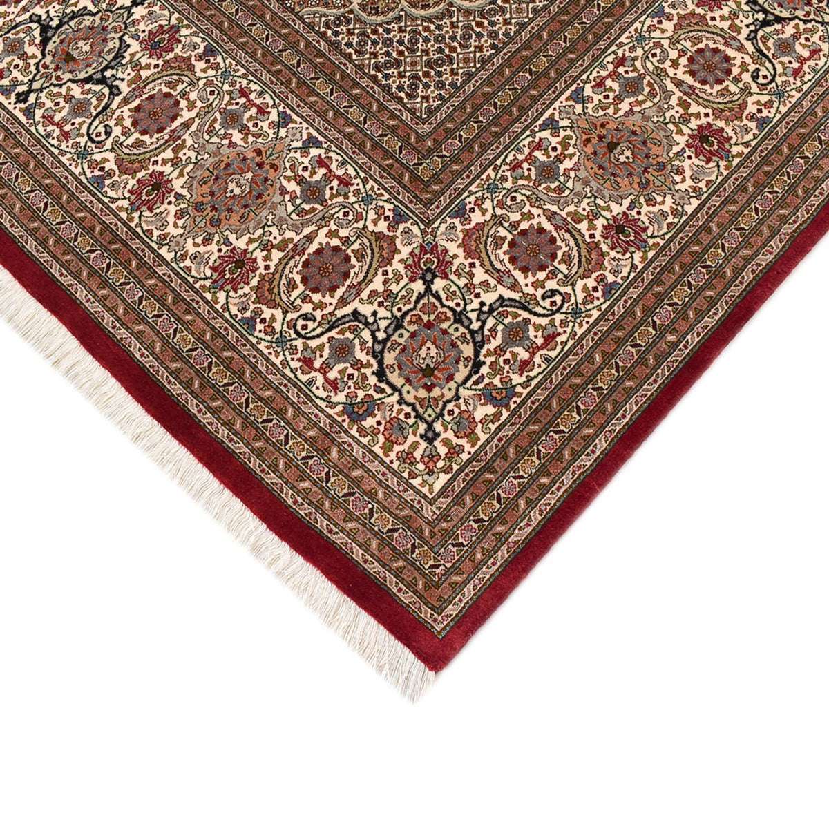 Persisk tæppe - Tabriz - Royal - 410 x 302 cm - mørk beige