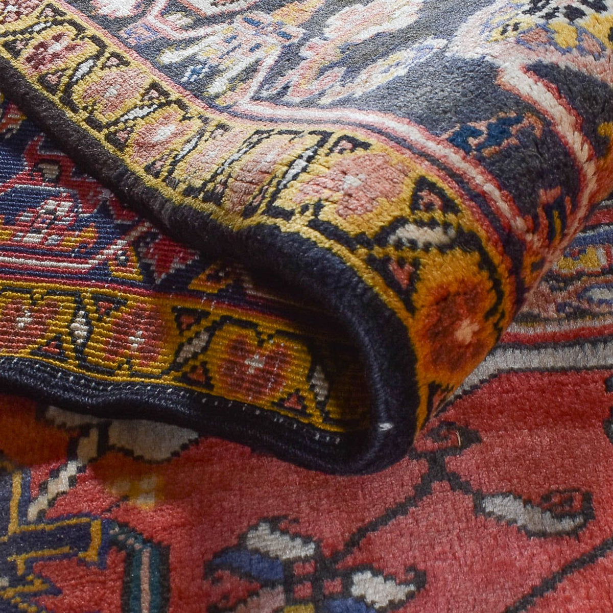 Persisk tæppe - Nomadisk - 332 x 253 cm - lysrød