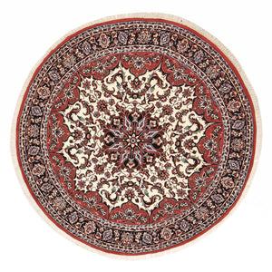 Persisk tæppe - Bijar rundt  - 150 x 150 cm - beige