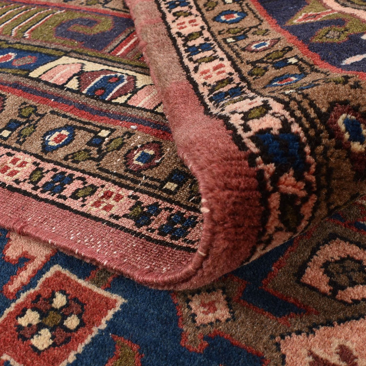 Persisk tæppe - Nomadisk - 286 x 206 cm - mørkerød