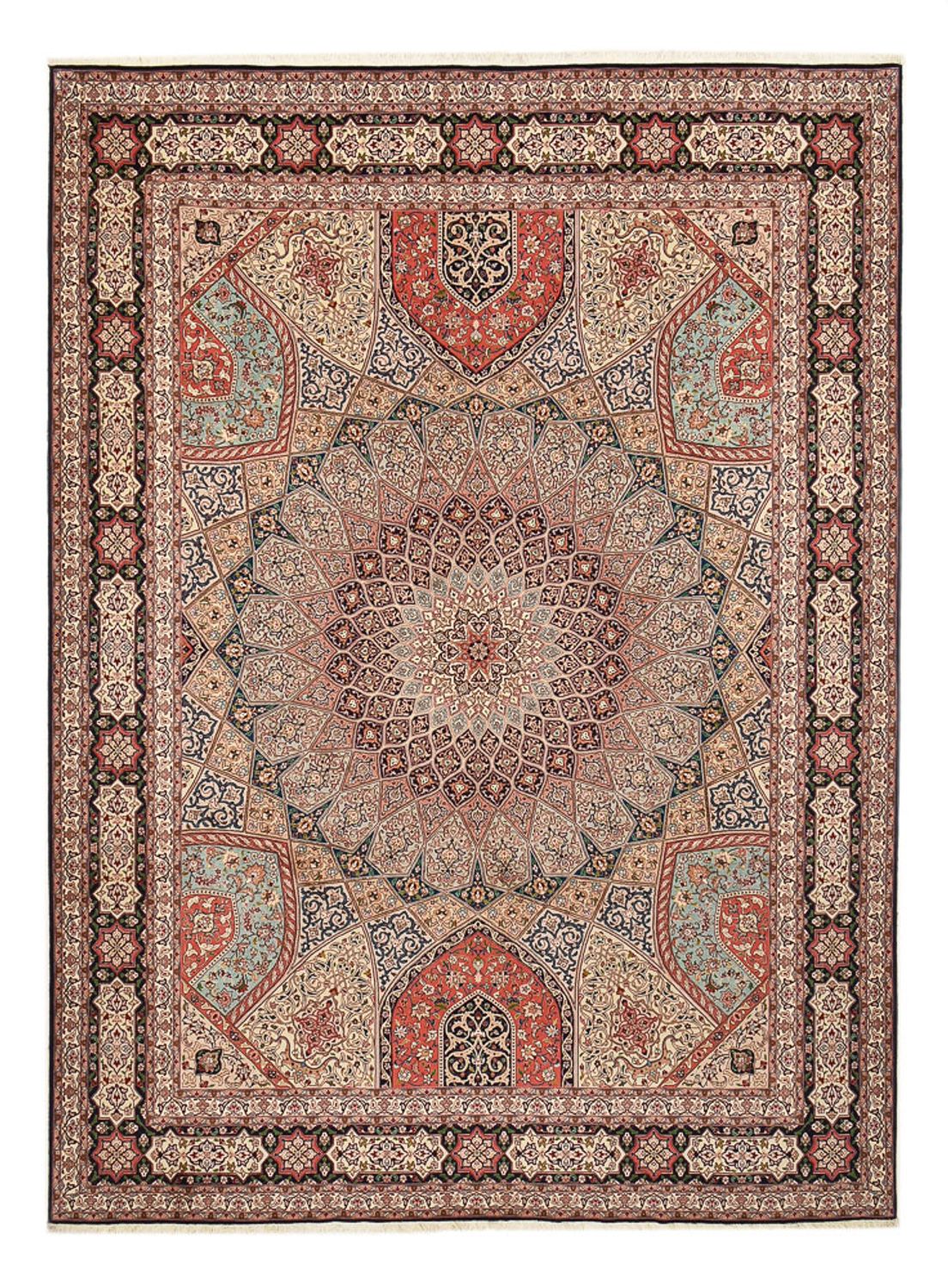 Persisk tæppe - Tabriz - Royal - 400 x 303 cm - mørk beige