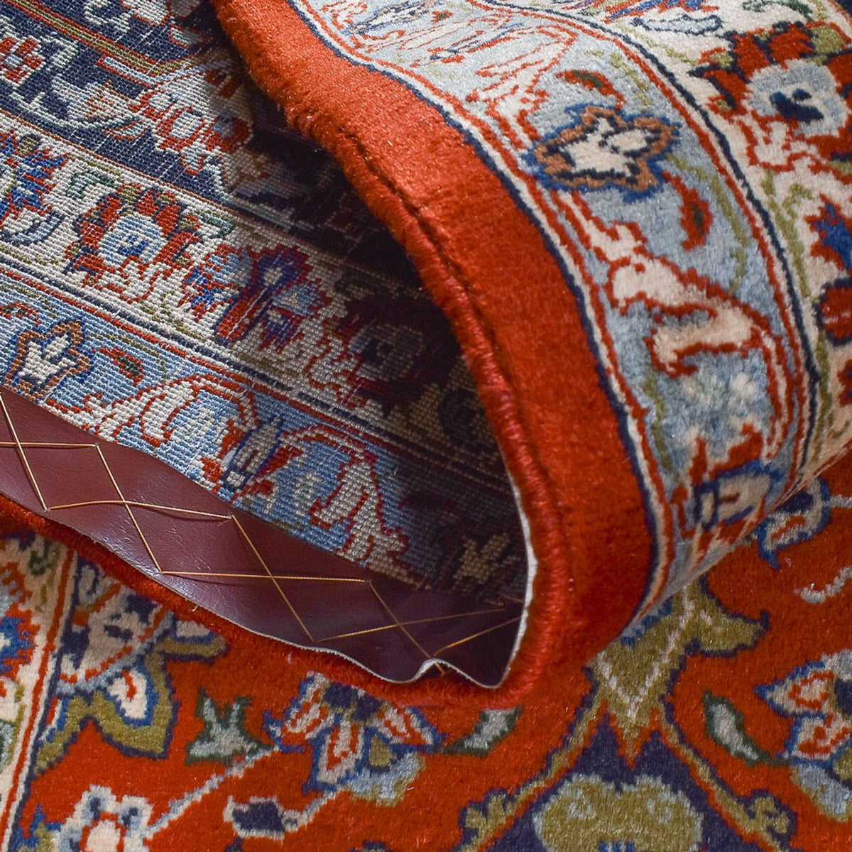 Persisk tæppe - Keshan - 352 x 251 cm - mørk beige
