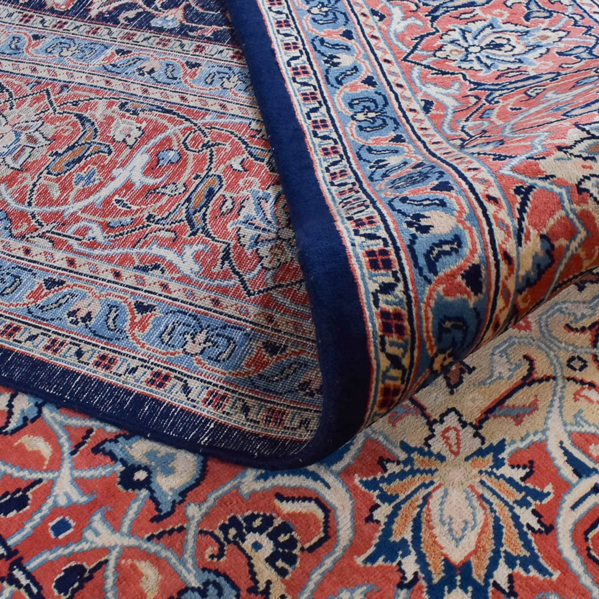 Persisk tæppe - Classic - 400 x 281 cm - mørkeblå