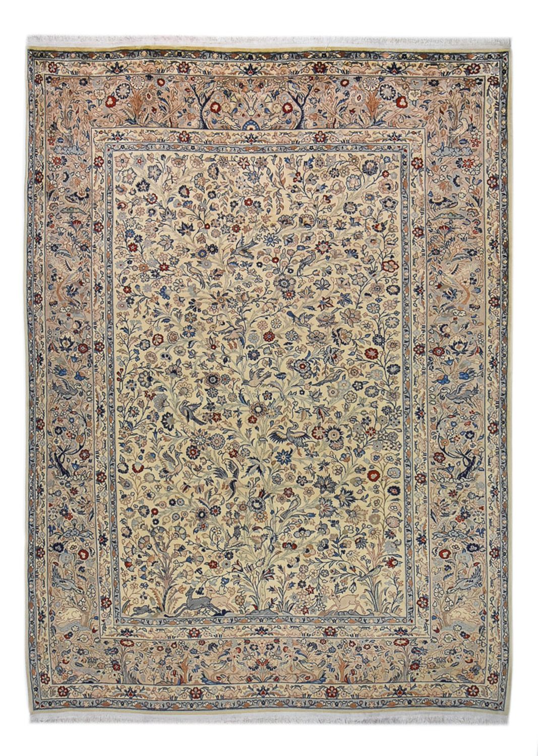 Persisk tæppe - Keshan - 352 x 249 cm - sand