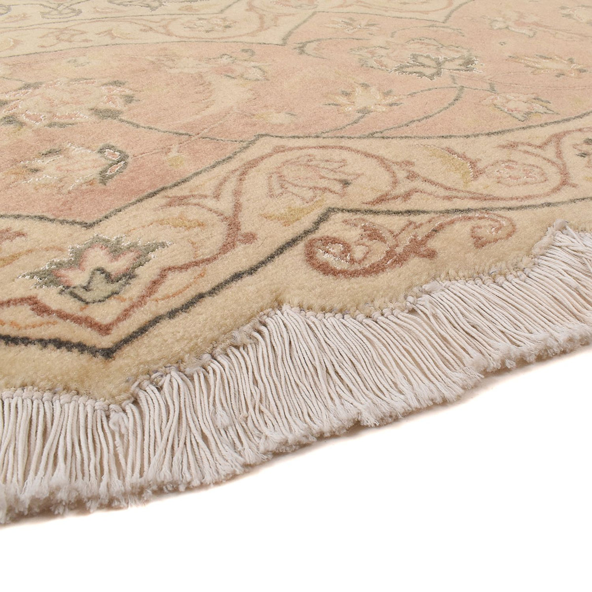 Persisk tæppe - Tabriz - Premium rundt  - 310 x 310 cm - beige
