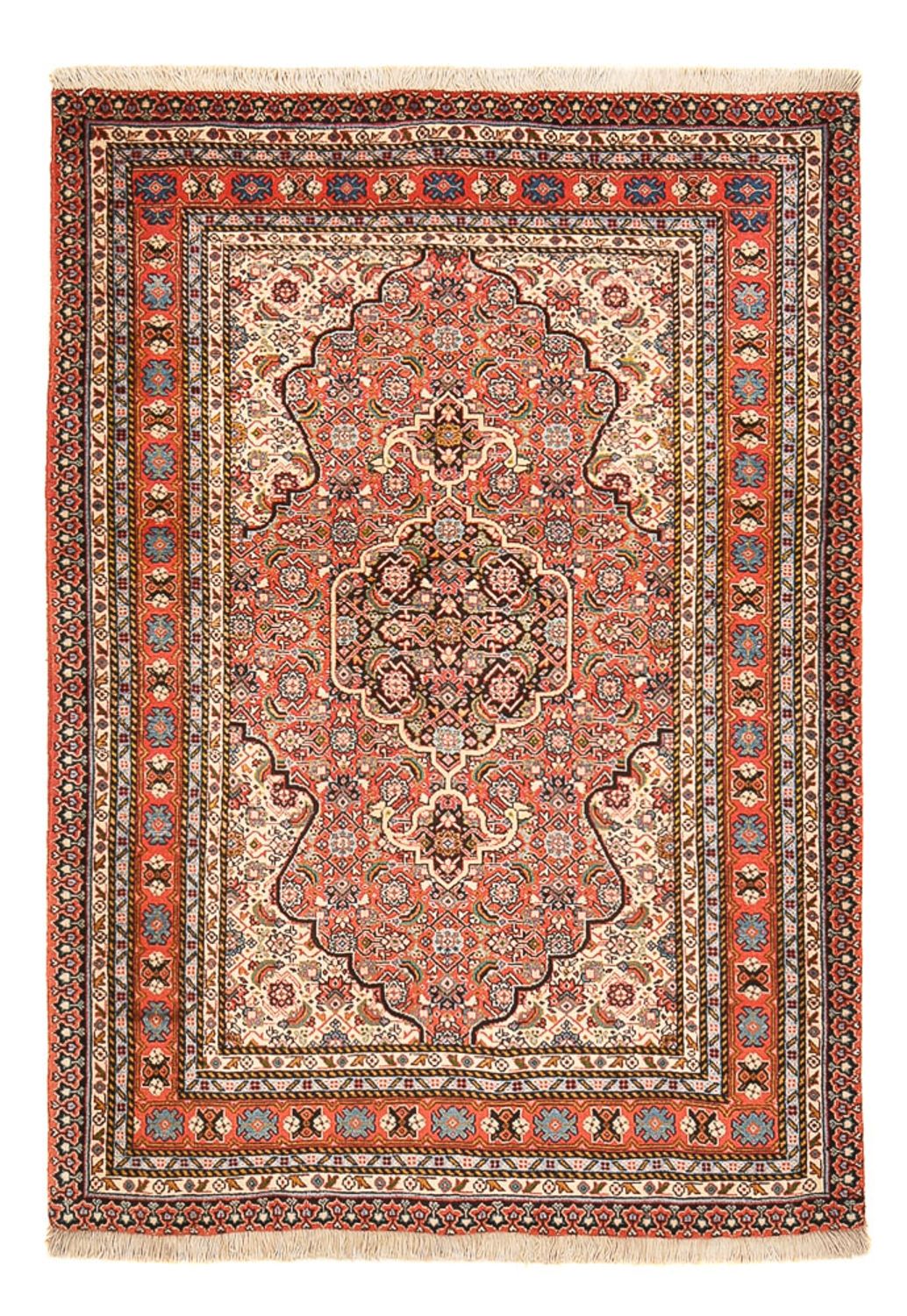 Persisk tæppe - Tabriz - 156 x 110 cm - lysrød