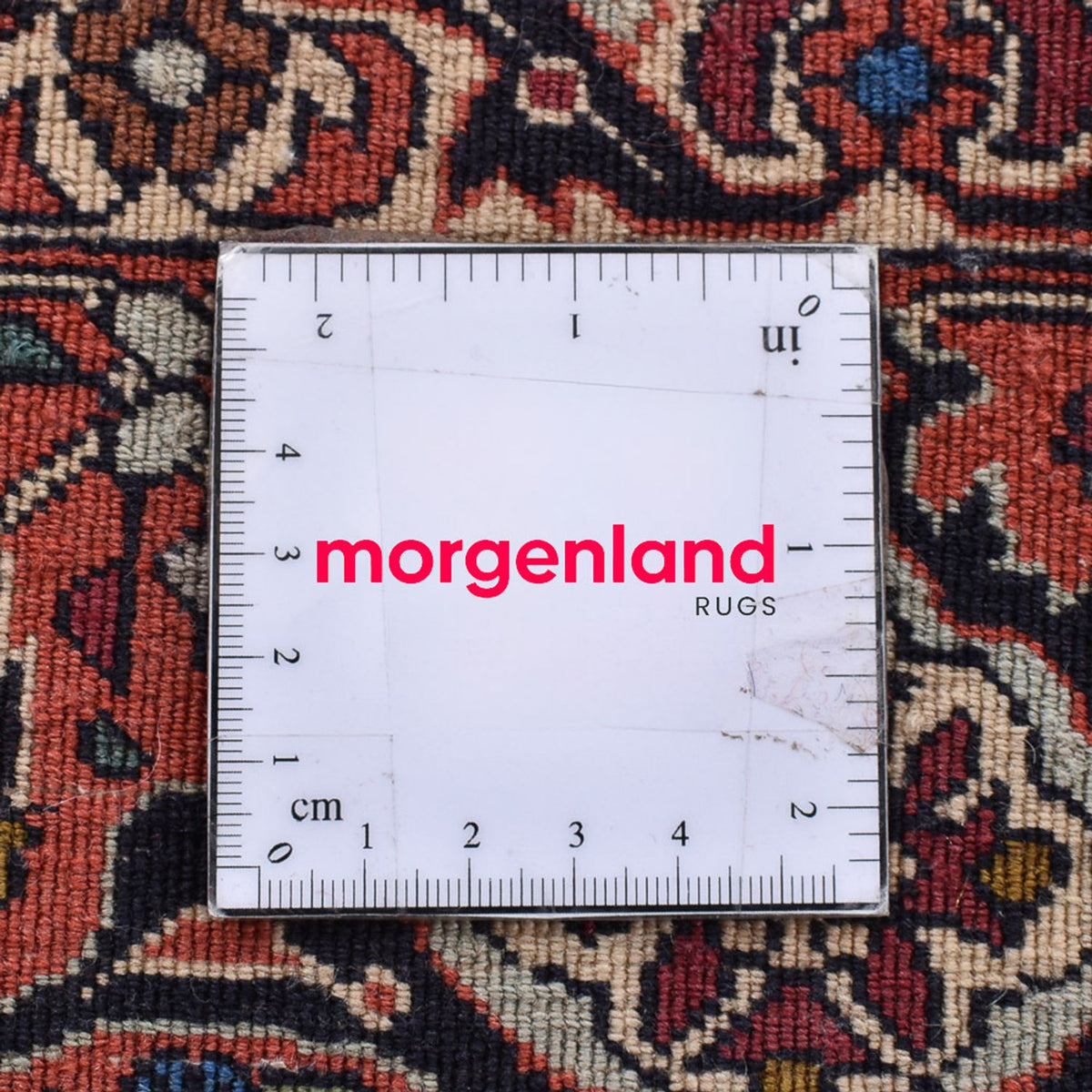 Persisk tæppe - Bijar firkantet - 204 x 203 cm - rust