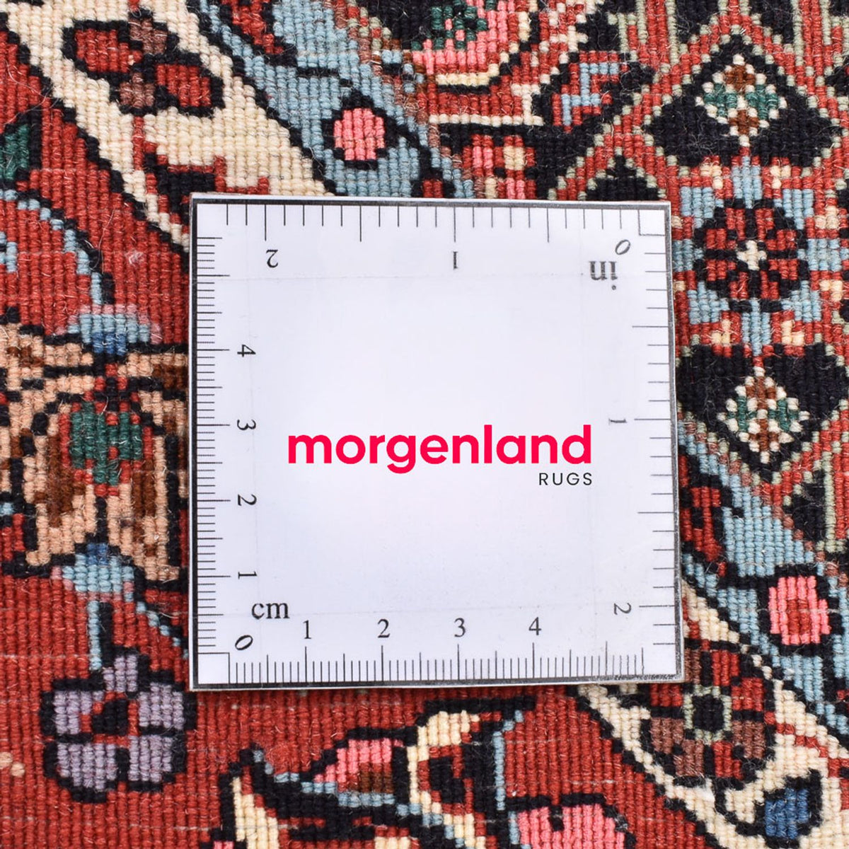 Persisk tæppe - Bijar rundt  - 150 x 150 cm - rust